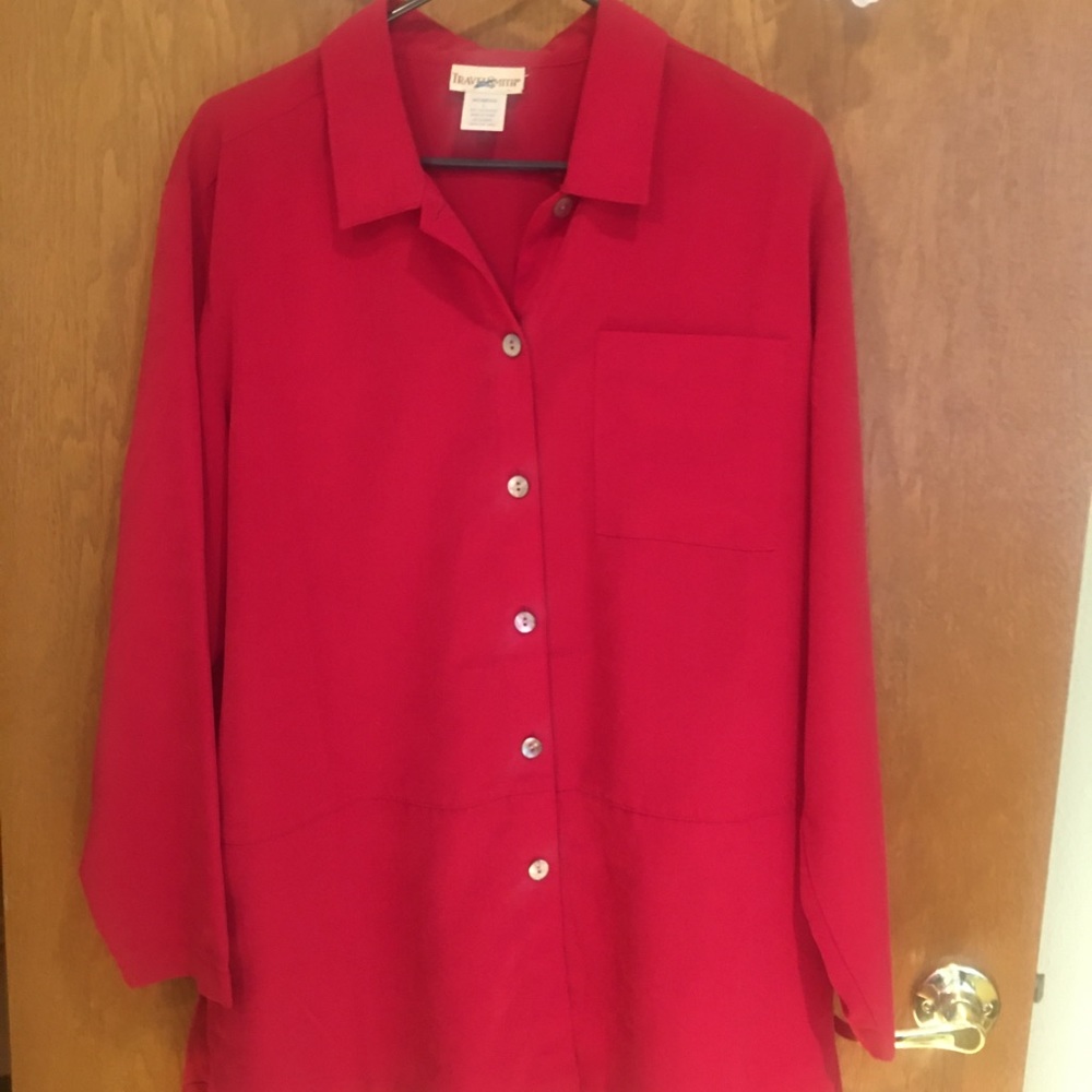 TravelSmith button up top